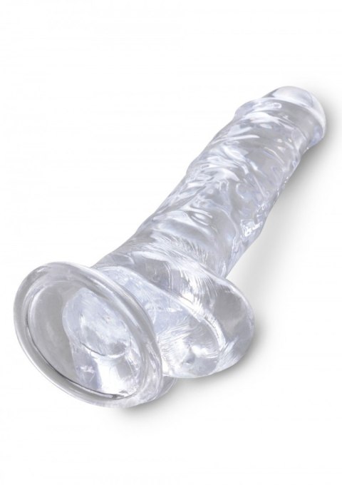 Dildo żelowe przeźroczyste 20.3cm King Cock