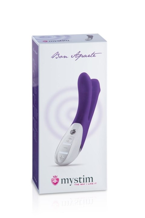 Innowacyjny Modułowy Wibrator Króliczek 2 Silniki Platynowy Silikon USB Fioletowy - Mystim Bon Aparte