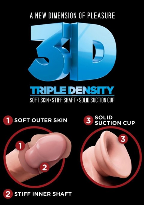 Dildo realistyczne cieliste 17cm King Cock