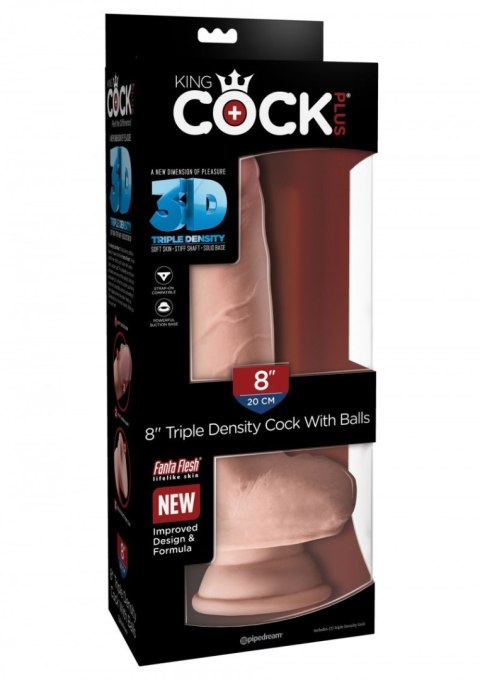 Dildo realistyczne cieliste 20cm King Cock