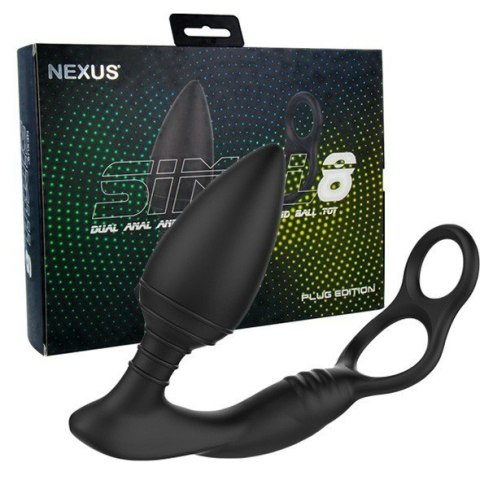 Simul8 Wibrujące Dildo Analne Z Pierścieniami Nexus