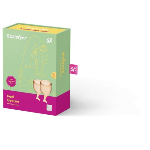 Kubeczki Menstruacyjne Feel Secure Menstrual Cup Set -Satisfyer