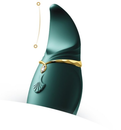 Wielofunkcyjny Wibrator Punktowy Hero Jewel Green Zalo