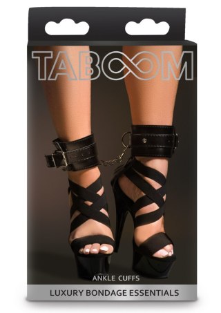 Kajdanki Na Kostki Ankle Cuffs Black Taboom