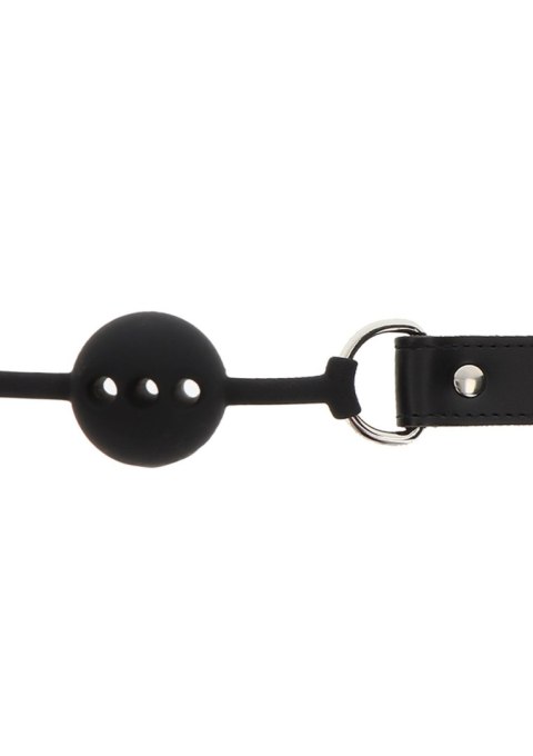 Knebel Czarny Silicone Ball Gag Taboom