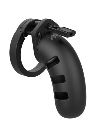 Miękki Silikonowy Pas Cnoty Chastity Model 21 Silicone Cock Cage Black ManCage