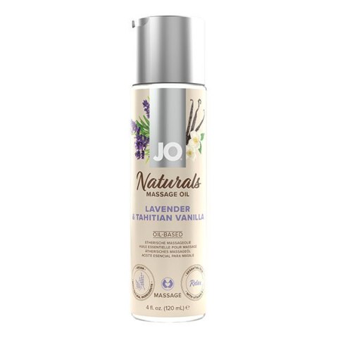 Naturalny Olejek Do Masażu Lawendowo-Waniliowy 120 Ml-System JO