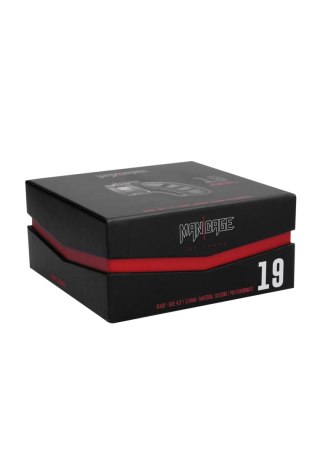 Silikonowy Pas Cnoty Z Paskiem Rozdzielającym Jądra Chastity Model 19 Silicone Cage Ballsplitter Black ManCage