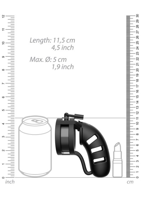 Silikonowy Pas Cnoty Z Paskiem Rozdzielającym Jądra Chastity Model 19 Silicone Cage Ballsplitter Black ManCage