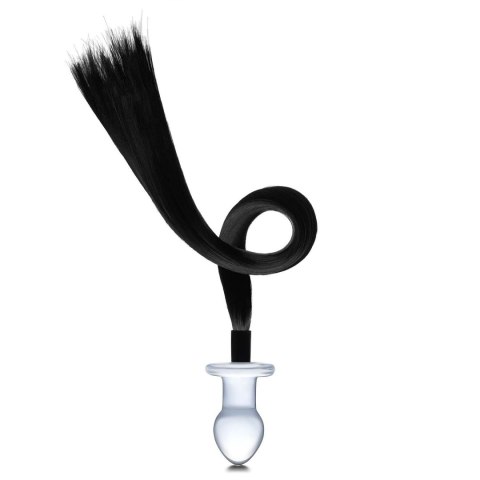 Szklana Zatyczka Z Końskim Ogonem Horse Tail S Butt Plug Glas