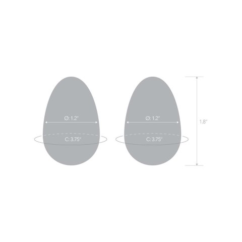 Kulki gejszy szklane jajeczka 2szt. S Yoni Eggs Glas
