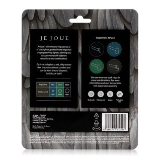 Zestaw Trzech Rozciągliwych Silikonowych Pierścieni Erekcyjnych Silicone Cock Ring Trio - All 3 Stretch Levels Je Joue