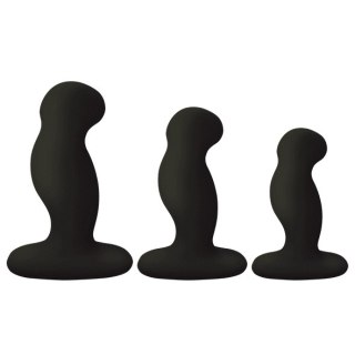 Zestaw Trzech Różnych Masażerów Prostaty G-Play+ Trio S/M/L Black Nexus