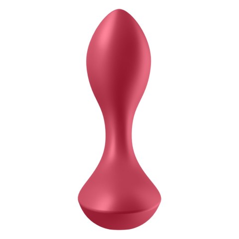 Korek Analny Wibrujący-Backdoor Lover Red-Satisfyer