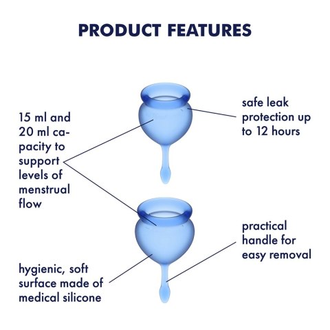 Kubeczki Menstuacyjne Feel Good Menstrual Cup Set-Satisfyer