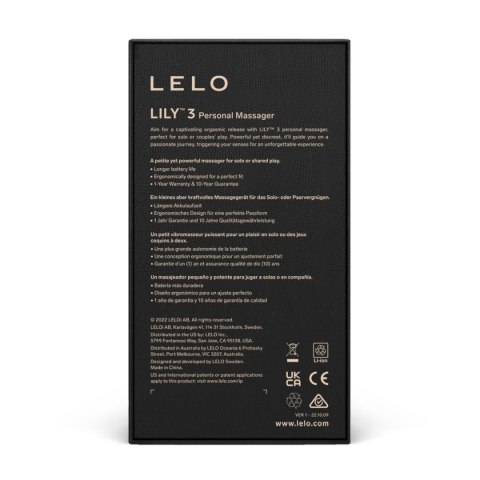 Masażer Łechtaczki Lily 3 Dark Plum Lelo