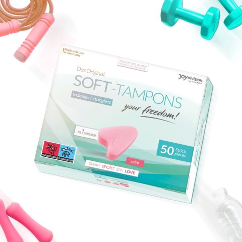 Tampony Bezsznurkowe Soft Tampons Mini 50szt. JoyDivision