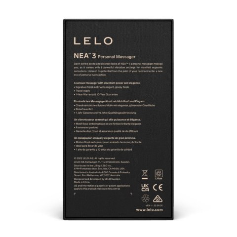 Stymulator Łechtaczki Nea 3 Pitch Black Lelo