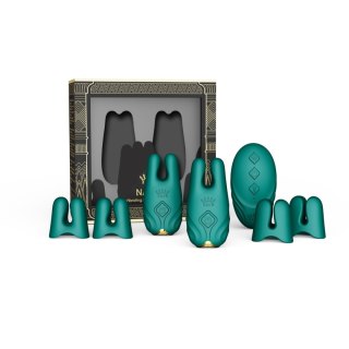 Wibrujące Klamerki Na Sutki Nave Turquoise Green Zalo