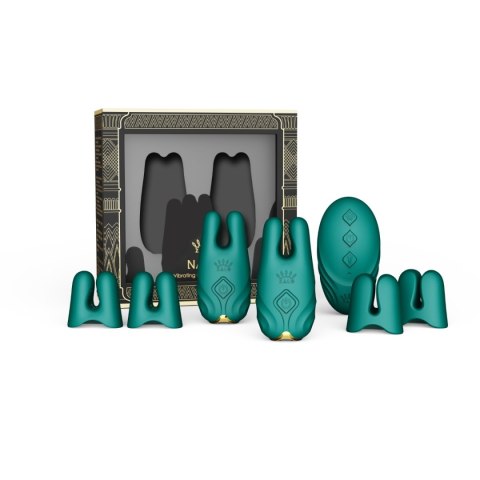Wibrujące Klamerki Na Sutki Nave Turquoise Green Zalo