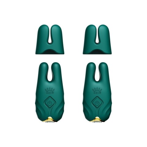 Wibrujące Klamerki Na Sutki Nave Turquoise Green Zalo