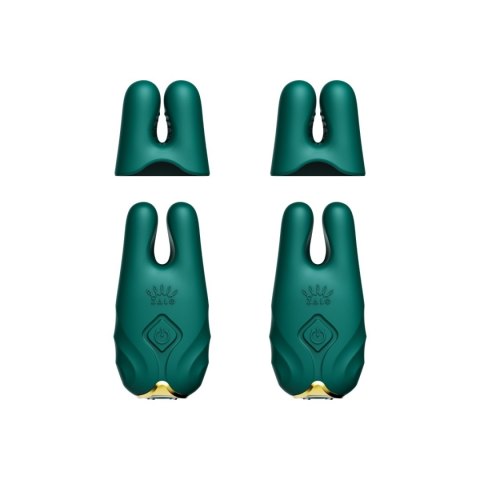 Wibrujące Klamerki Na Sutki Nave Turquoise Green Zalo