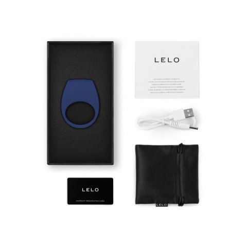 Wibrujący Pierścień Erekcyjny Tor 3 Base Blue Lelo