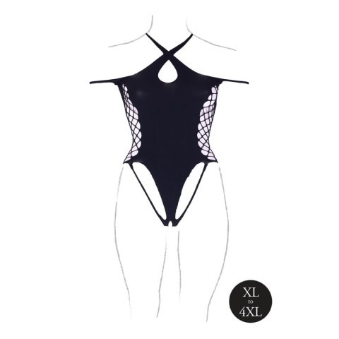 Body Leda Xiii With Crossed Neckline Black Osx Le Désir