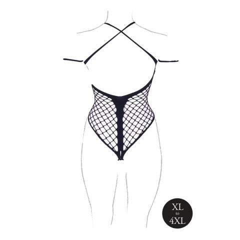 Body Leda Xiii With Crossed Neckline Black Osx Le Désir