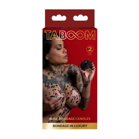 Świece Niskotemperaturowe Rose Japanese Drip Candle 2Pcs Taboom