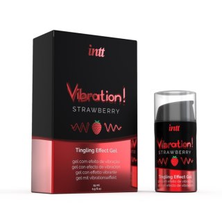 Żel Stymulujący Vibration! Strawberry 15 Ml intt