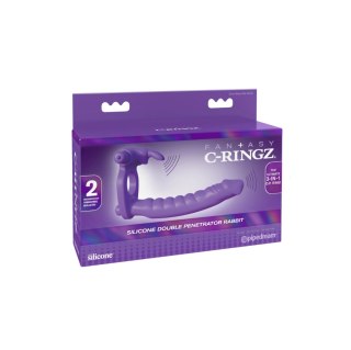 Dildo Analne Fantasy C-Ringz Silicone Double Penetrator Rabbit Pipedream