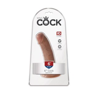 Dildo realistyczne naturalne 15cm King Cock Pipedream