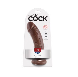 Dildo realistyczne brązowe 20cm King Cock Pipedream
