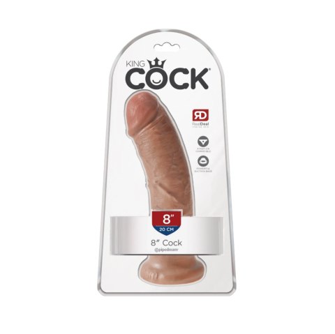 Dildo real8istyczne naturalne 20cm King Cock Pipedream