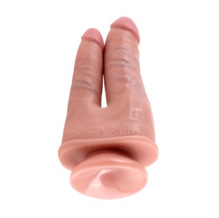 Dildo podwójne cieliste 15.2cm Double Penetrator Light Pipedream KING COCK