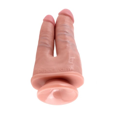 Dildo podwójne cieliste 15.2cm Double Penetrator Light Pipedream KING COCK