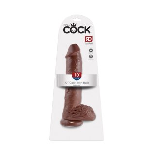 Dildo realistyczne brązowe 25cm King Cock Pipedream