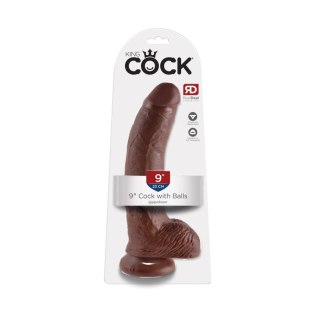 Dildo realistyczne brązowe 23cm Pipedream