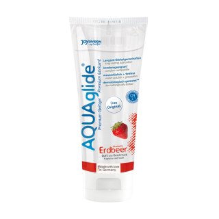 Lubrykant Wodny O Smaku Truskawkowym Aquaglide Strawberry 100 Ml JoyDivision