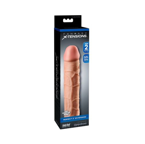 Nakładka Na Penisa Fantasy X-Tensions Perfect 2" Extension Light Pipedream