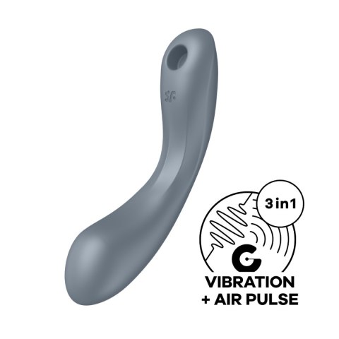 Wibrator Do Punktu G Curvy Trinity 1 Bluegrey -Satisfyer
