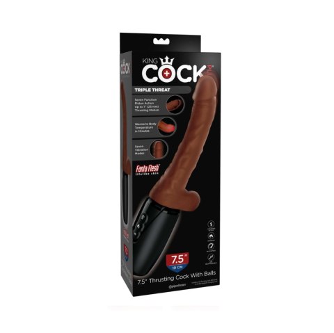 Wibrator King Cock Thrusting Cock With Balls Pipedream
