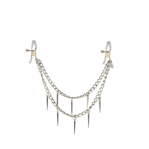Zaciski Na Sutki Fetish Fantasy Rock Hard Nipple Clamps Silver Pipedream