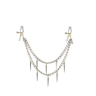 Zaciski Na Sutki Fetish Fantasy Rock Hard Nipple Clamps Silver Pipedream