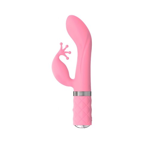 Wibrator Króliczek Z Kryształem Swarovski® Soft-Touch Różowy - PILLOW TALK KINKY PINK