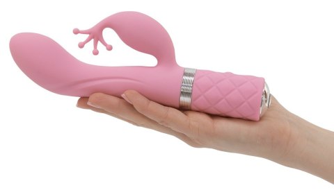 Wibrator Króliczek Z Kryształem Swarovski® Soft-Touch Różowy - PILLOW TALK KINKY PINK