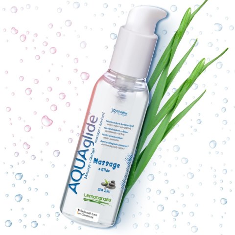 Lubrykant I Żel Do Masażu O Zapachu Trawy Cytrynowej Aquaglide Massage + Glide Lemongrass 200ml JoyDivision
