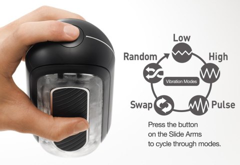 Masturbator Flip Zero Electronic Vibration Black Tenga