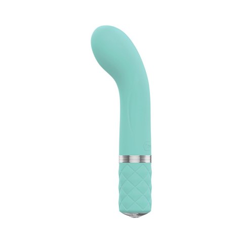 Luksusowy Wibrator Do Punktu G Silikonowy Kryształ Swarovski USB - Pillow Talk Racy Teal